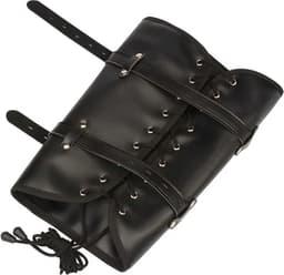 BDSM Lederen onderbeen boeien vrouwen - Bondage benen - Benen bij elkaar - Inclusief slot en sleutel - One size - Verstelbaar - Voor haar — thumbnail 2
