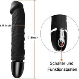Lzwintrading Dildo Vibrator Realistisch - Dildo Vibrator voor Vrouwen - Sex Toys voor Vrouwen Koppels - G Spot Vibrator met 7 Vibratie Standen- Clitoris Stimulator - Seksspeeltjes - Erotiek - Dildo Anaal - Anale Speeltjes - 20CM — thumbnail 5
