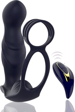Toys Hub® Prostaat Vibrator PRO met Afstandsbediening - 11 Vibraties – Dubbele Stimulatie - Anaal Dildo - Plug - Stimulator - Massager met Cockring - Prostaat Dildo - Vibrators voor Mannen - Sex Toys Couples & Koppels — thumbnail 1