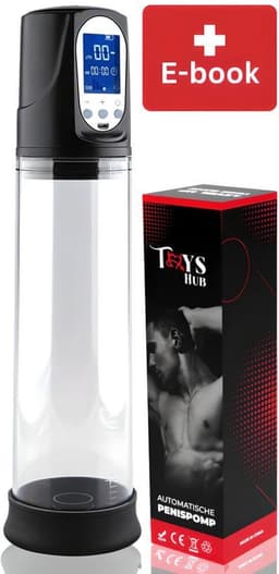 Toys Hub® Automatische Penispomp Deluxe - Met 2 Penisringen - Elektrisch - USB Oplaadbaar - LED Scherm - Sex Toys voor Mannen - Penis Vergroter — thumbnail 1