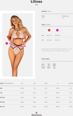 Obsessive - Lilines 2-pcs Set L/XL — thumbnail 2
