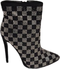 RUON- ENKELLAARSJE MET MARCESITEINLEG-NAALDHAK-BLACK-36 — thumbnail 1