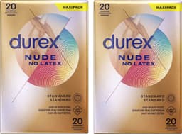 Durex - Condooms - Nude - Latexvrij - 2x 20 stuks — thumbnail 1