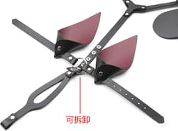 vscnovelty® - BDSM - Paarden Masker - PU leer - zwart — thumbnail 4