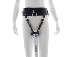 vscnovelty® - Kuisheidsgordel voor Vrouwen - Riem - BDSM - Female Chastity Belt - gordel voor wand vibrator