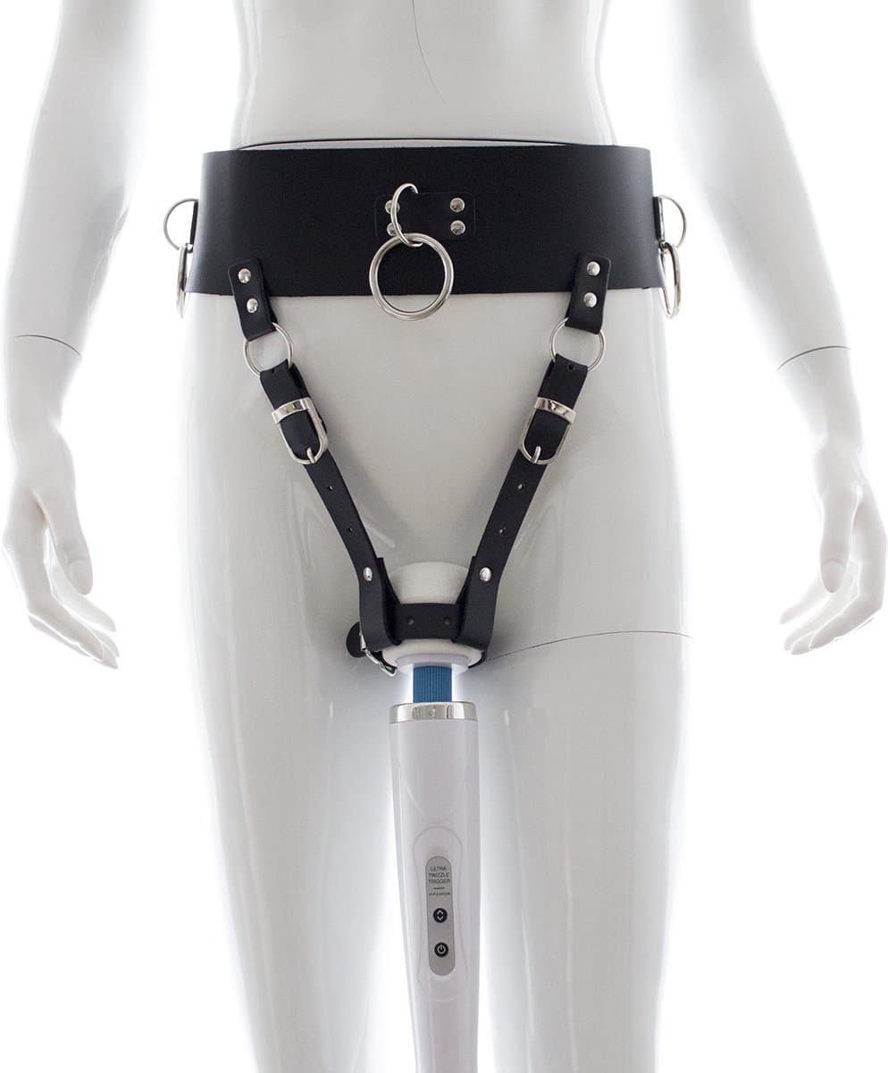 vscnovelty® - Kuisheidsgordel voor Vrouwen - Riem - BDSM - Female Chastity Belt - gordel voor wand vibrator — afbeelding 1