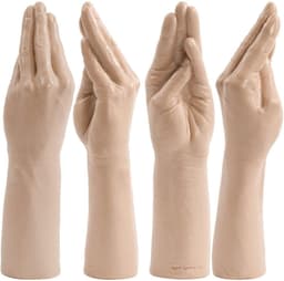 Beige realistische XXL Fisting dildo hand 38 cm — thumbnail 1
