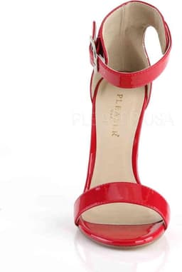 EU 46 = US 15 | AMUSE-10 | 5 Heel, Closed Back Sandal w/ Buckled Ankle Strap — thumbnail 2