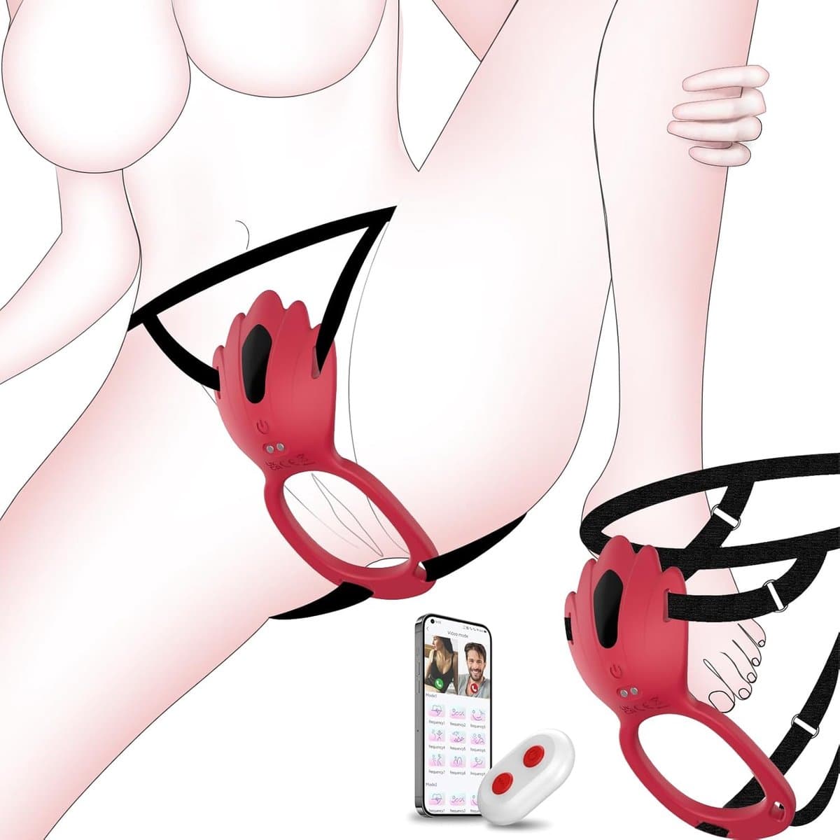 Lzwintrading - Vibrators voor Vrouwen met App Control - Sex Toys voor Vrouwen Koppels - G Spot Bullet Vibrator met 9 Vibratie Standen- Clitoris Stimulator - Panty Vibrator met Afstandsbediening - Draagbare Panty Vibrator — afbeelding 1