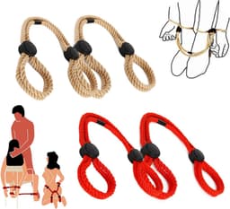VIN® Sex Toys voor Koppels - 4 Delen Set - SM Pakket – Handboeien - Bondage - Vastbinden - Kit - Startset - Handboeien - BDSM — thumbnail 1