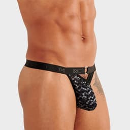 WOH heren microfiber G-string pure seduction zwart — thumbnail 4