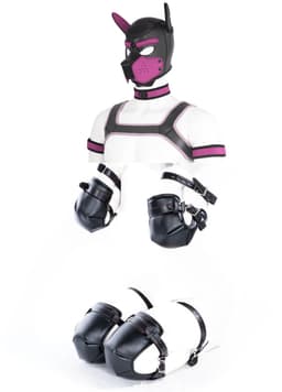 Petplay Deluxe 12 Delige Dog Puppy Set - Roleplay - kinky - luxe set - kwaliteits set - kinky - Roze - Woeefff — thumbnail 1