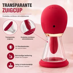 Sther Nipple & Clit Sucker – App Gestuurde Vibrators voor Vrouwen – Tepelzuiger & Clitoris Stimulator – Sex Toys voor Vrouwen – Bediening via App – 5-in-1 Seksspeeltje – Waterproof — thumbnail 5