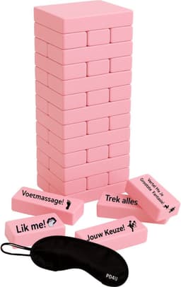 Romantisch Koppelspel Nederlands – Couple Game Blocks – Date Night Blokken – Koppelspel - Spel voor Stellen – Valentijn Cadeau – Intiem en Speels – Liefdesspelletjes voor Relaties - Inclusief Blinddoek — thumbnail 1