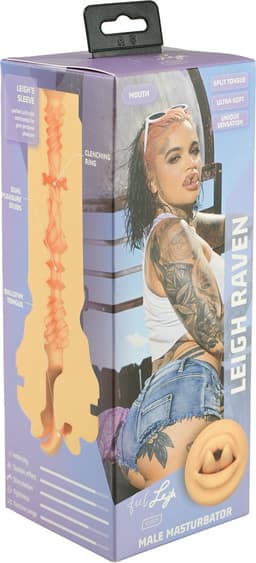 Kiiroo - FeelStar Stroker - Masturbator - Leigh Raven - Gespleten Tong — thumbnail 3