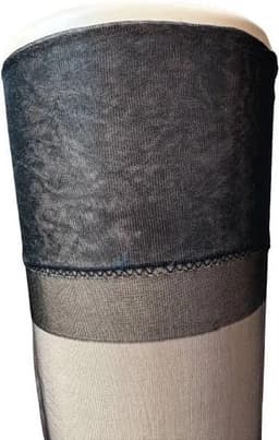 Clio Kousen - Jarretel Kousen - Kousen - Erotische kousen - Glad Boord - 100% Nylon - 15 Den. - T5 - XL- Zwart — thumbnail 2