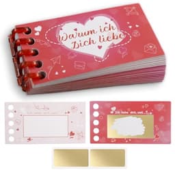 Advent Kalender Kaarten - Liefdeskaarten Set - Liefde Tonen - 24 Zelf Invulbare - 25 Delig - Roze — thumbnail 1