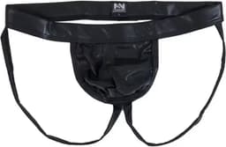 PU Lederen G-string heren - Open billen - Erotische slip - Ondergoed - BDSM — thumbnail 4
