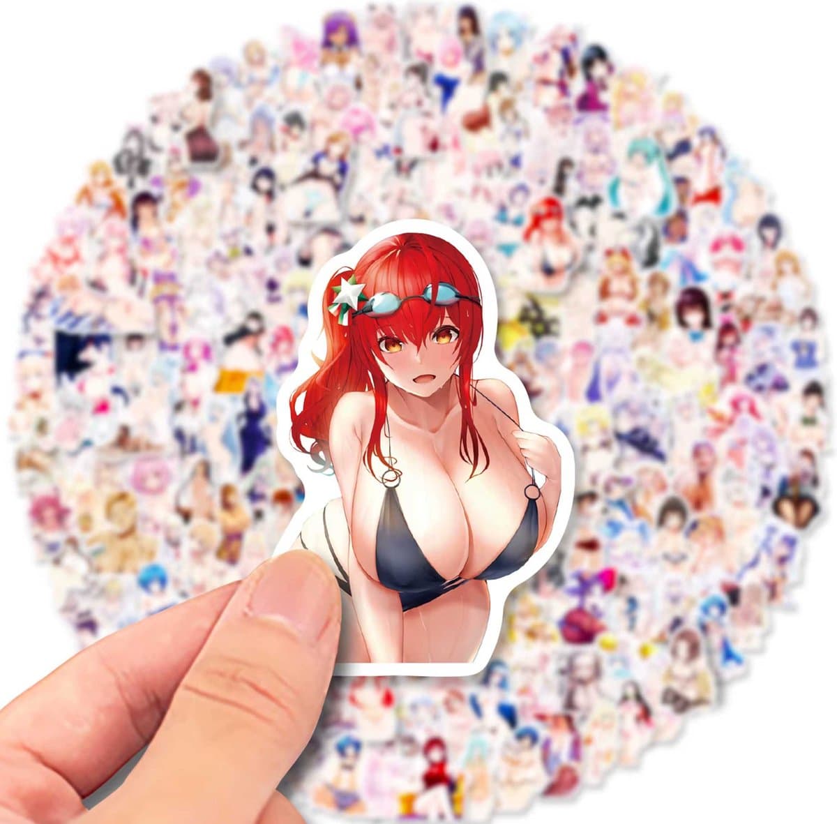 200 Erotische hentai stickers - Stickerset Anime - Volwassenen - Sexy - BDSM - 4-8CM — afbeelding 1