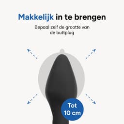 Opblaasbare butt plug - Opblaasbaar - Inflatable - Max 10cm dik - Zacht en flexibel BPA vrij - BDSM set - Zwart - Jespro — thumbnail 4