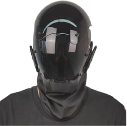 Cyber ​​Gothic Punk Helm Masker voor Mannen, Motorfiets Futuristisch Techwear Masker, Cosplay, Halloween, Feest, Muziekaccessoires — thumbnail 2