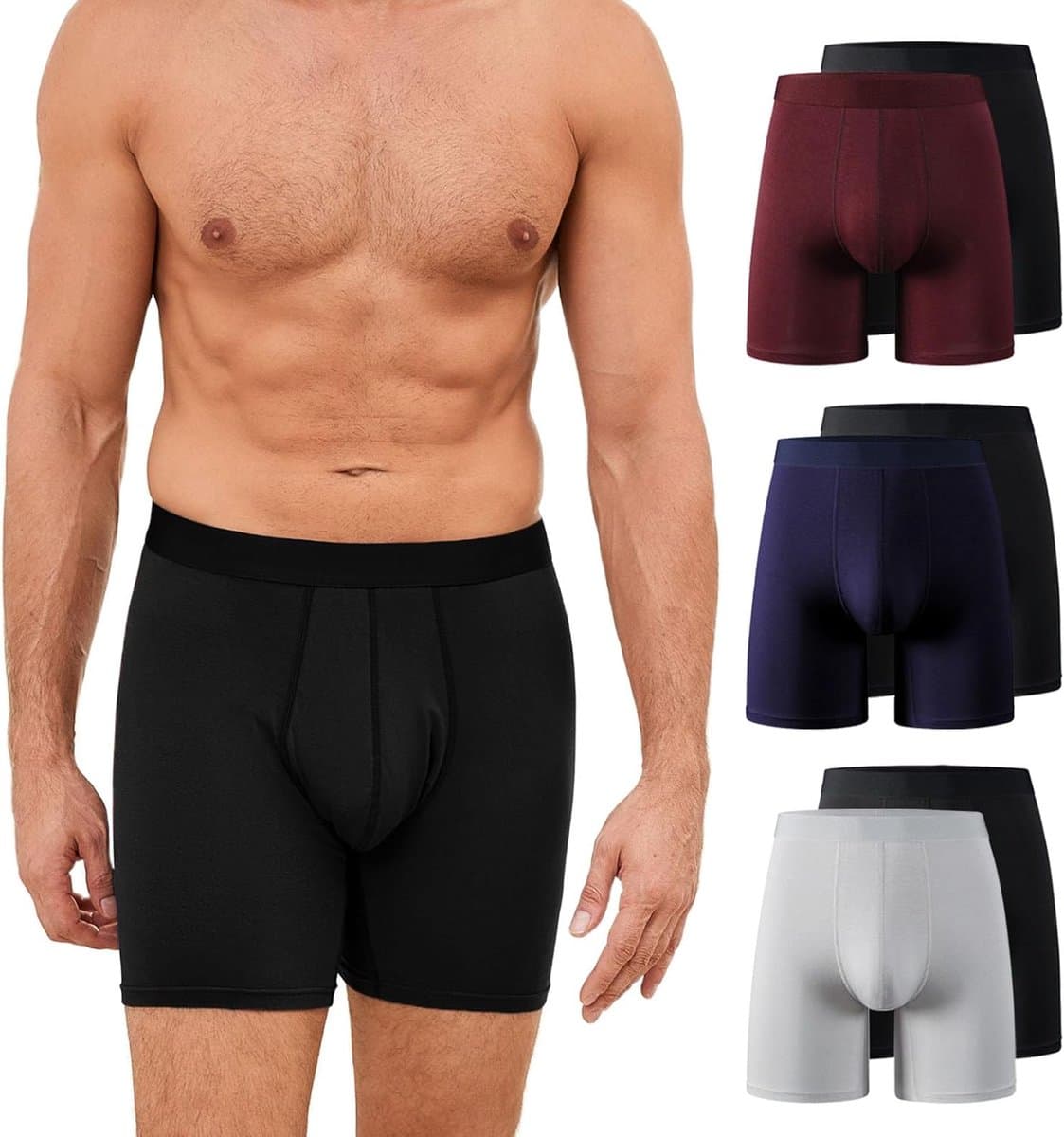 Boxer Shorts Heren - Onderbroeken Bamboe - Dagelijks Comfort - 3D Pouch Ontwerp - M tot XXL — afbeelding 1