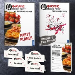 Misdaad Diner Spel - Pasta en Pistolen voor 8 Spelers — thumbnail 4