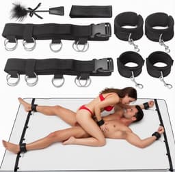 Luxe Universele Bed-Bondage Set - sex toys BDSM — thumbnail 1