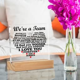 Romantisch Cadeau voor Haar en Hem - Team Tekst Bureau Decoratie — thumbnail 5