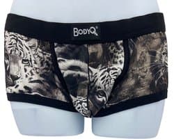 BodyQ Male Lingerie - Sexy Men’s Underwear Boxer – Tiger Look - Maat S