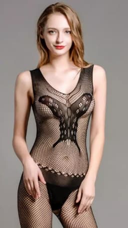 Sexy open Bodystocking "NEW MODEL" Vlinder Erotische Body Panty, Sexy Catsuit met Open Kruisje.Ook voor leuk Cadeau. — thumbnail 4