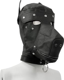 Banoch - Perra negro - honden masker zwart - puppy play — thumbnail 2