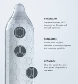 LELO HEX Respect – Ultradun Condooms – XL-formaat – Luxe – Glijmiddel – 36-Pack — thumbnail 5