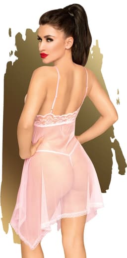 Penthouse Lingerie Naughty Doll - Erotische Babydoll - Maat S/M - Roze — thumbnail 4