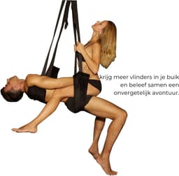 Sex Schommel - Sex Swing Extra Stevig – Seksschommel met Gratis Blinddoek – Seksspeeltjes voor Koppel – BDSM met Gratis Instructieboek – Erotiek Toys – Love Swing – Discreet Verpakt - Zwart — thumbnail 5