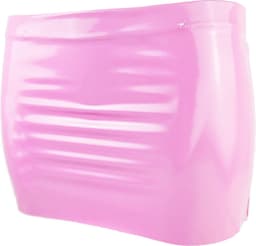 BamBella® - Datex rok roze - maat L/XL - (Mix latex en stof mini rok -Sexy Erotische dames BDSM SM fetish kleding — thumbnail 5