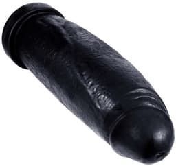Extreem Grote Zwarte Dildo De Giant- Gigantische Dikke Zwarte Dildo - Grote Dildo 30 Cm Lang - Doorsnede 9.1 cm — thumbnail 3