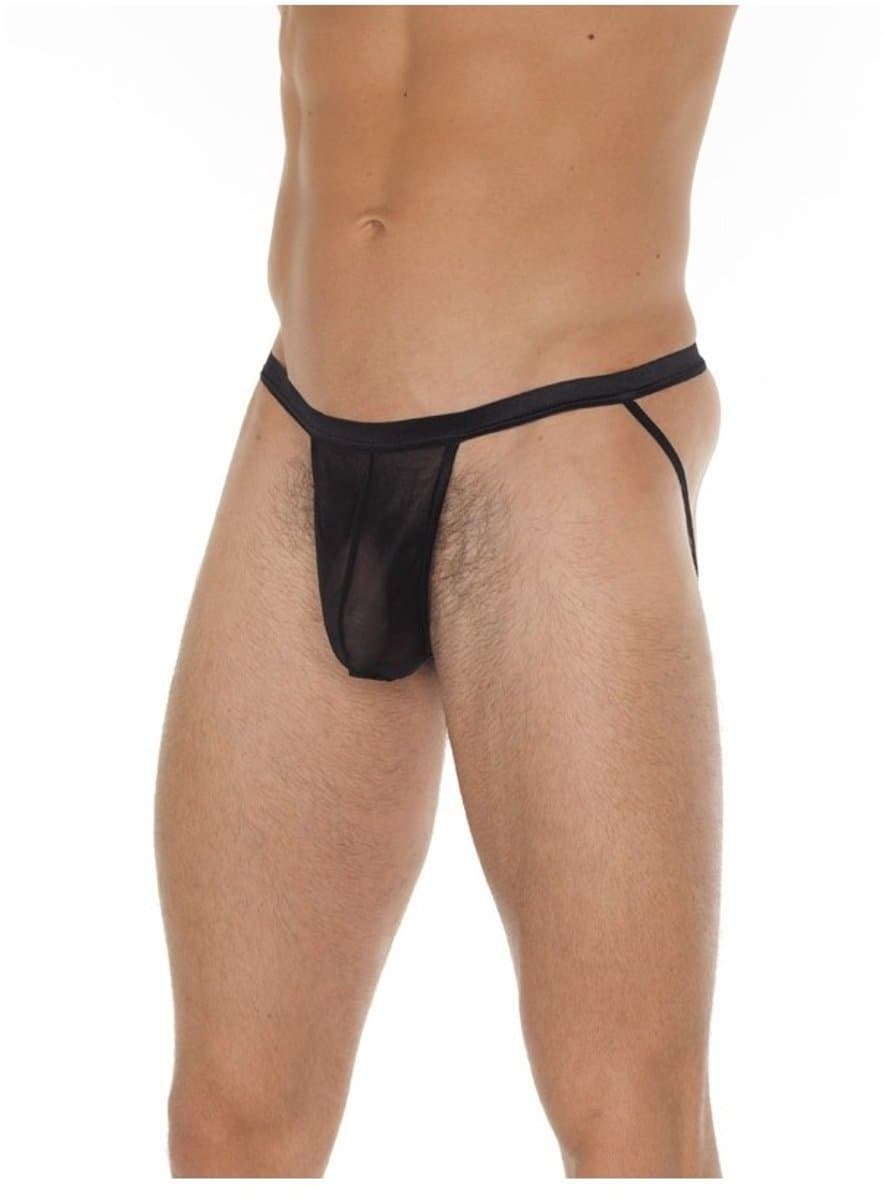 Amorable - Transparante jockstrap - Polyamide - Zwart - One-size — afbeelding 1