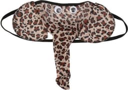 *** Olifanten String met Slurf - Mannenstring - Herenstring - One size - Grappige string Stripper Vrijgezellen - Olifantenstring - Reetveter - Leopard - van Heble® — thumbnail 4