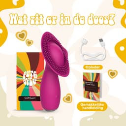 PureVibe® SoftSwirl Unieke Clitoris Massager en Stimulator - Vibrator - Vibrators voor Vrouwen - Fluisterstil & Discreet - Erotiek Sex Toys voor koppels - Vibromasseur Homme & Femme - Roze — thumbnail 3