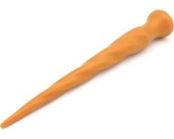 Gold Play - Extra Lange Anaal Dildo - Zachte Siliconen - Twist - Maat S