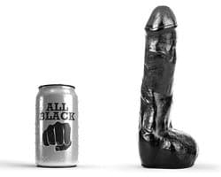 All Black Zwarte realistische dildo 22 cm