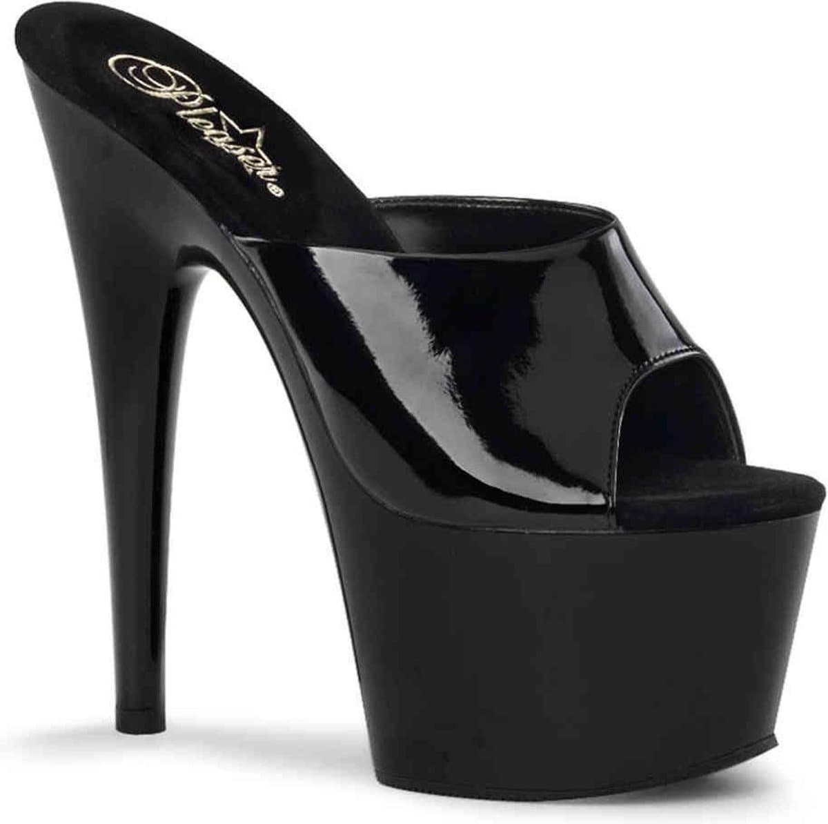Pleaser - ADORE-701 Muiltjes - Paaldans schoenen - 39 Shoes - Zwart — afbeelding 1