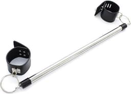 Spreader bar / spreidstang met enkelboeien van PU leer — thumbnail 1