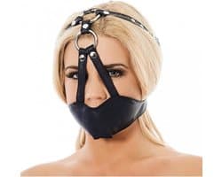 Rimba - Muzzle - Muilkorf - Gag Van Leer - Zwart