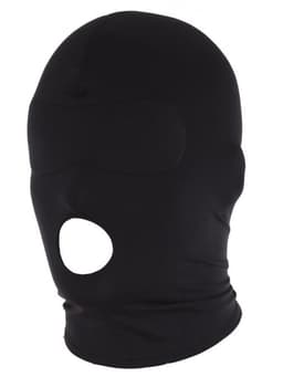 Rimba - Hood - Hoofdmasker Uit Elastische Stof Met Open Mond - Zwart — thumbnail 2