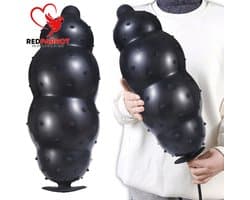 Opblaasbare Buttplug XXL - Black Pro - Anaalplug - Mega - Siliconen