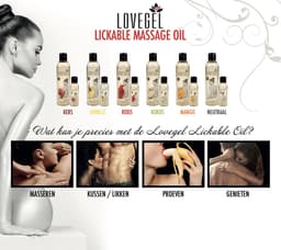 Lovegel - Erotisch massage olie - Mango - 100 ml - 3 Stuks — thumbnail 2