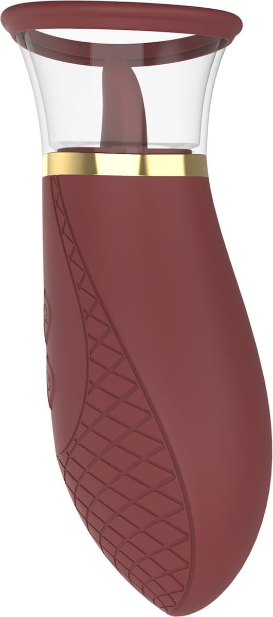 Tong Vibrator met Lik Functie en Zuigfunctie - 9 Ritmes - 3 Zuigkrachten - Clitoris Vibrator - Tepel Vibrator - Seksspeeltje voor vrouwen - Sex Toys — afbeelding 1