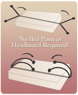 Pipedream Fetish Fantasy Bondage - Boeien Bed Bindings Restaint Kit zwart — thumbnail 5